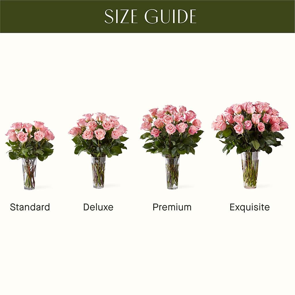 Long Stem Pink Rose Bouquet – AMELIA'S FLOWERS, Naples FL