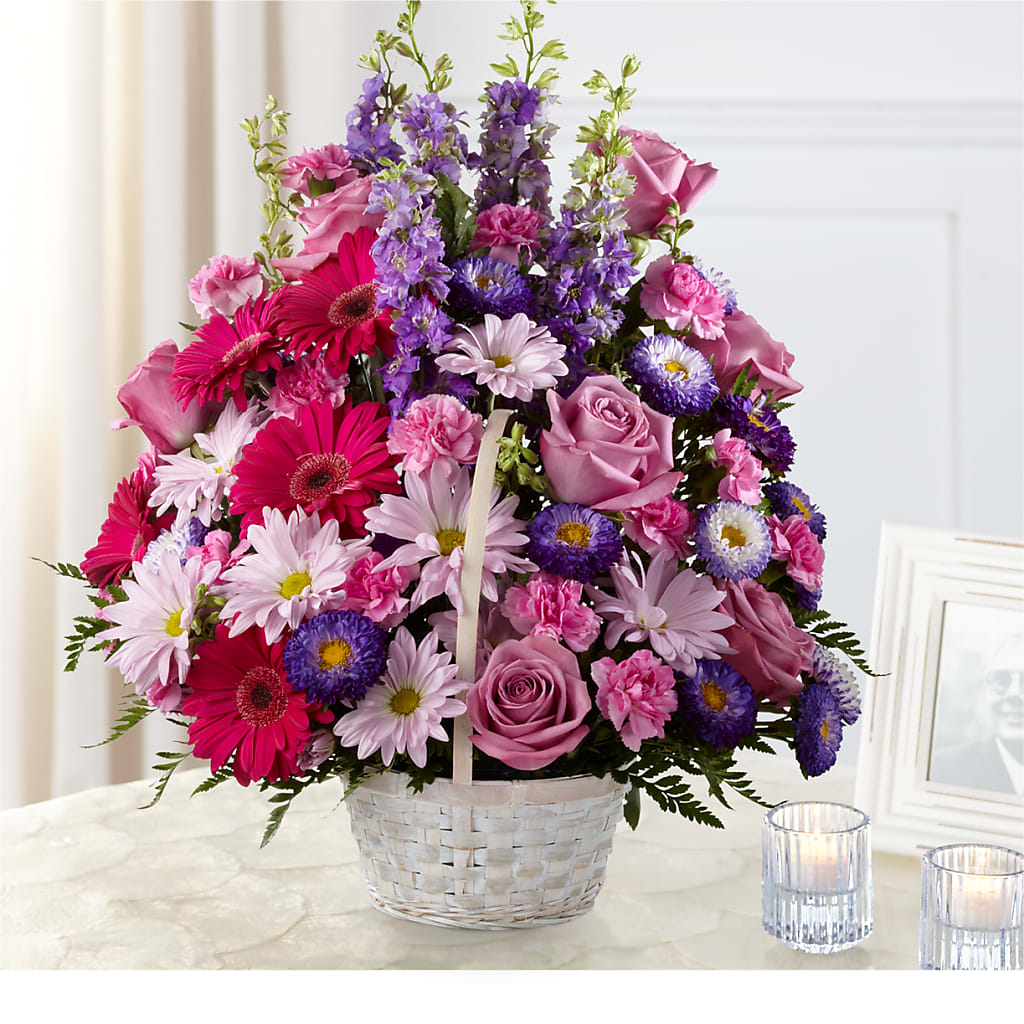 Pastel Peace Basket – AMELIA'S FLOWERS, Naples FL