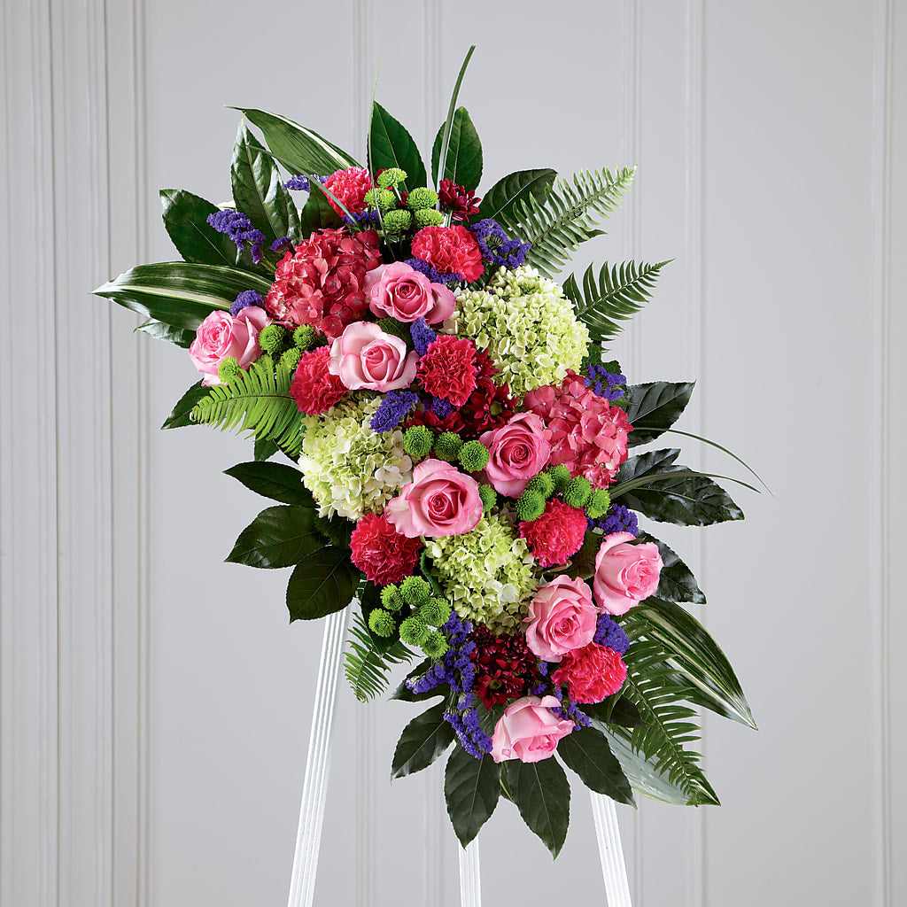 Refreshing Mix Standing Spray – AMELIA'S FLOWERS, Naples FL