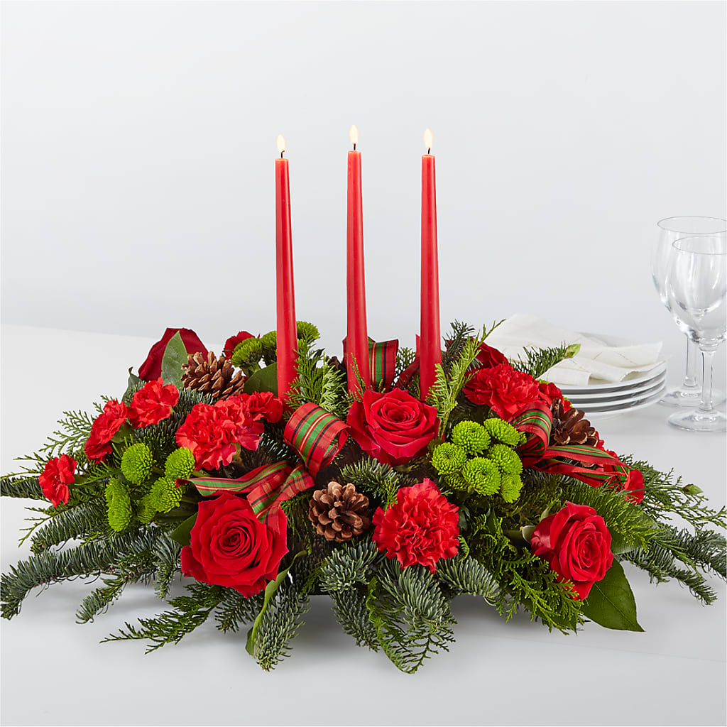 By the Candlelight Centerpiece – AMELIA'S FLOWERS, Naples FL
