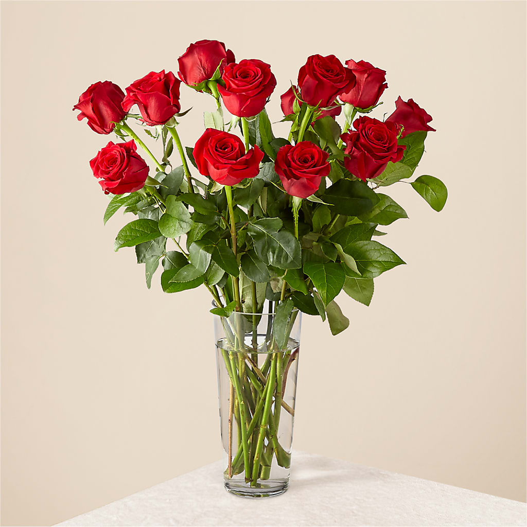 Long Stem Red Rose Bouquet – AMELIA'S FLOWERS, Naples FL