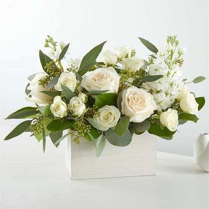 Fresh Linen Box Bouquet – AMELIA'S FLOWERS, Naples FL