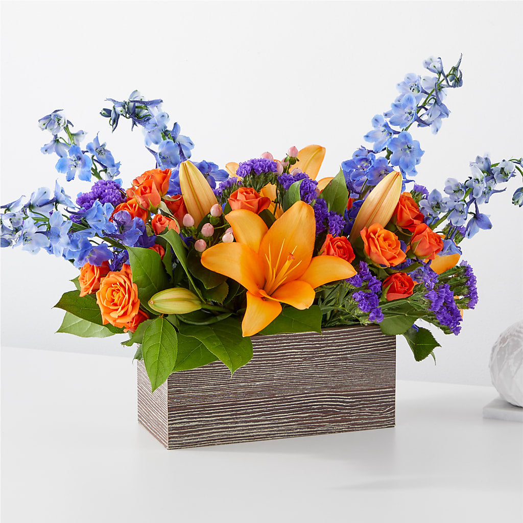 Radiant Citrus Box Bouquet – AMELIA'S FLOWERS, Naples FL