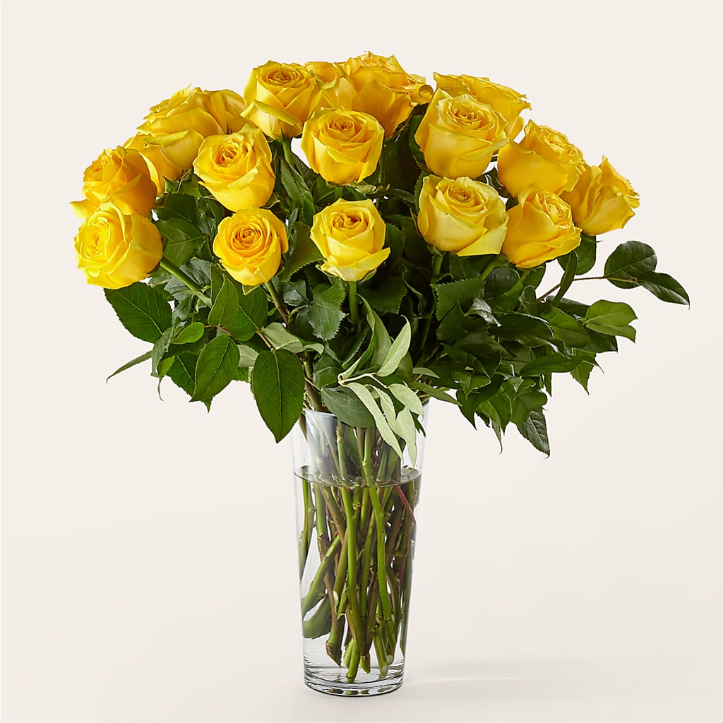 Long Stem Yellow Rose Bouquet – AMELIA'S FLOWERS, Naples FL