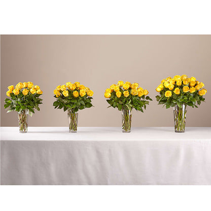 Long Stem Yellow Rose Bouquet – AMELIA'S FLOWERS, Naples FL