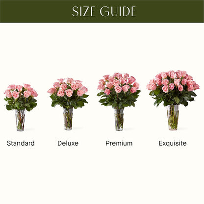 Long Stem Pink Rose Bouquet – AMELIA'S FLOWERS, Naples FL