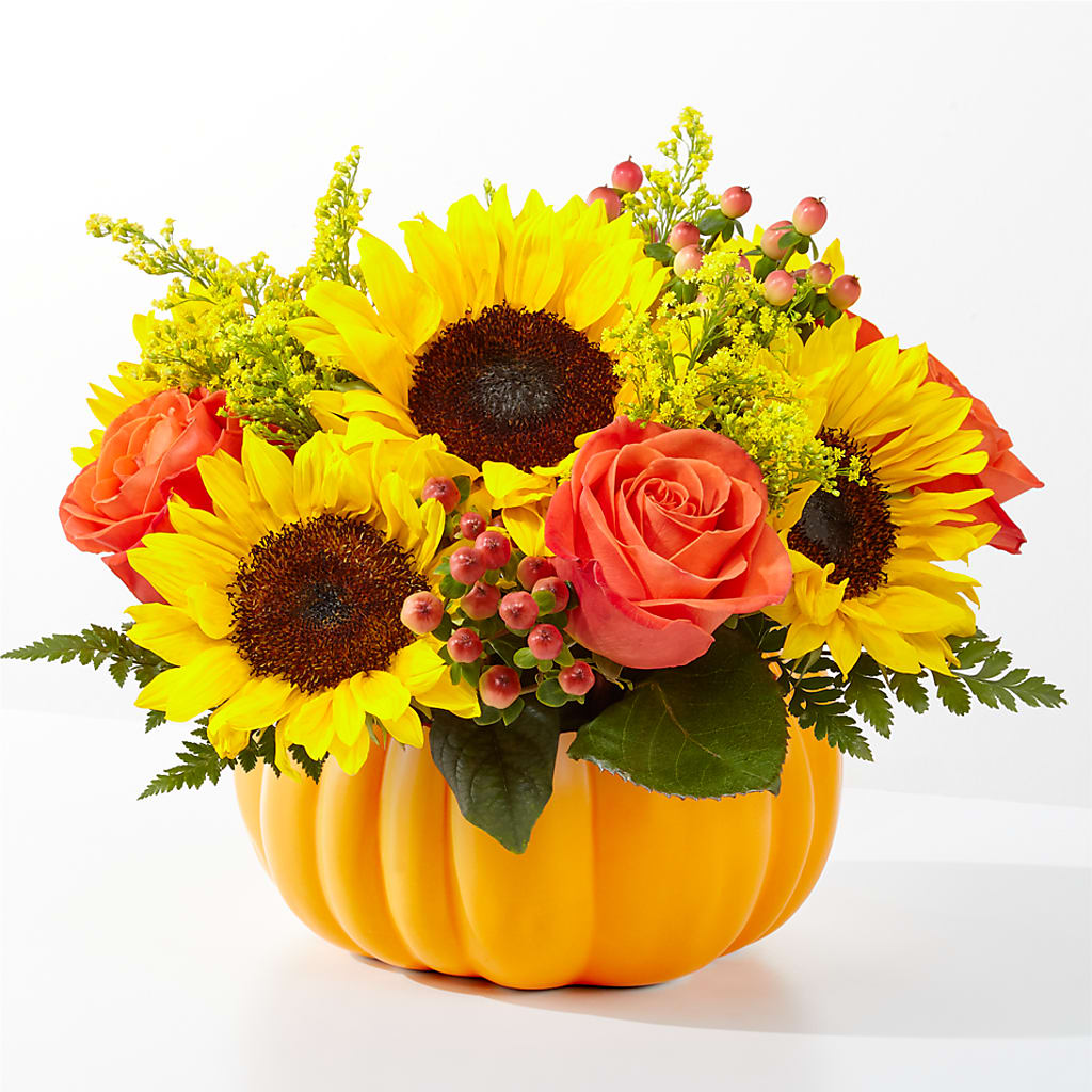 Pick of the Patch Pumpkin Bouquet – AMELIA'S FLOWERS, Naples FL