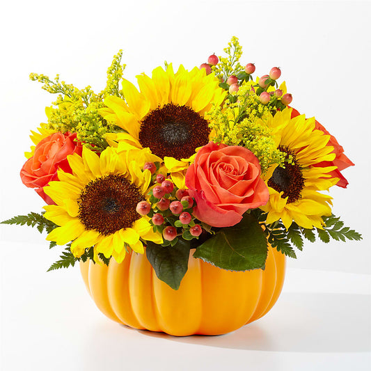 Pick of the Patch Pumpkin Bouquet – AMELIA'S FLOWERS, Naples FL