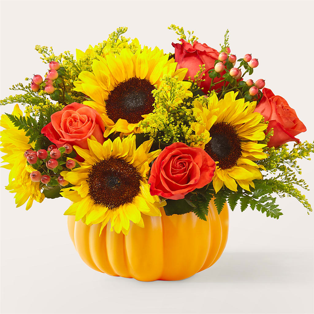 Pick of the Patch Pumpkin Bouquet – AMELIA'S FLOWERS, Naples FL