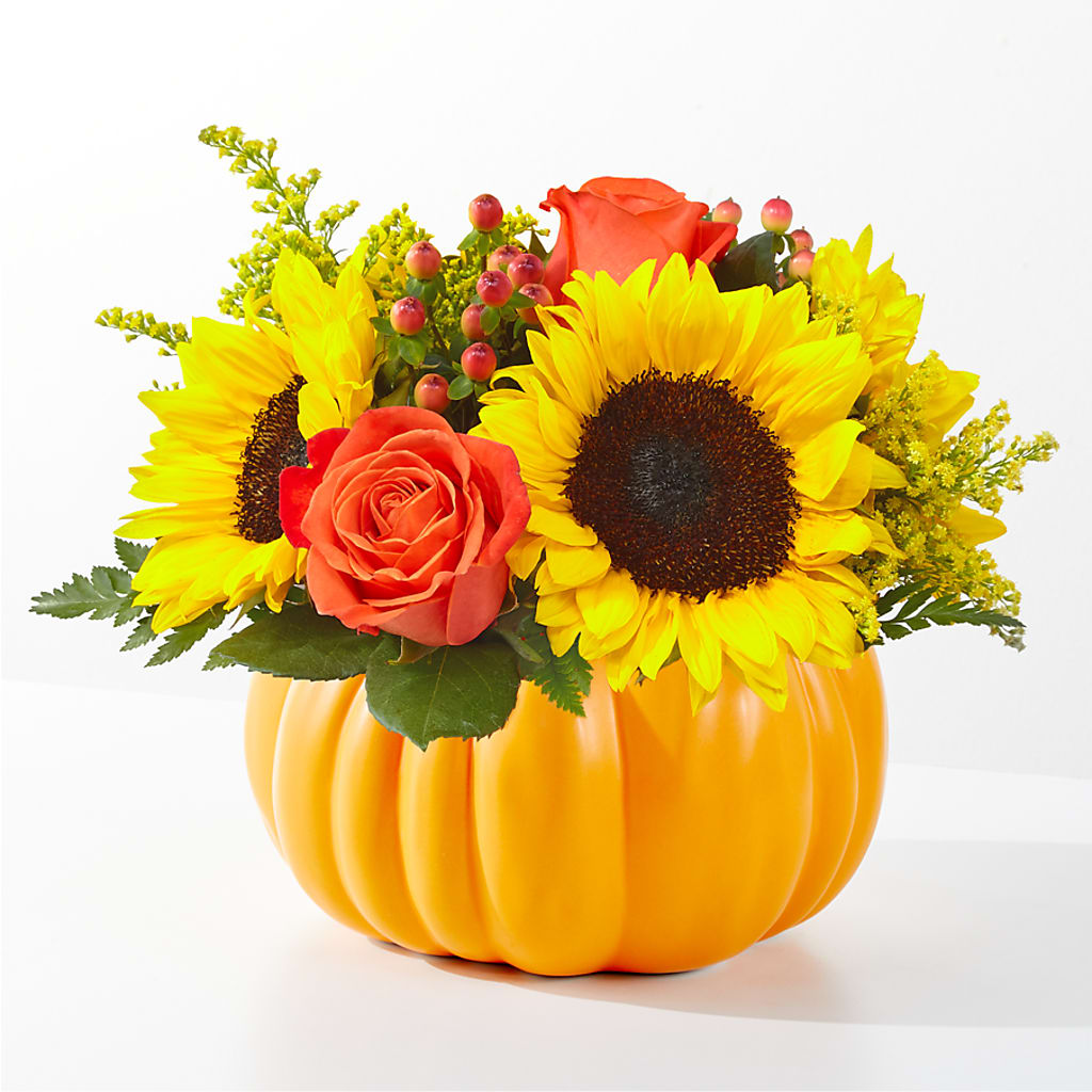 Pick of the Patch Pumpkin Bouquet – AMELIA'S FLOWERS, Naples FL