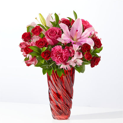 In Love Bouquet with Luxe Swirl Vase – AMELIA'S FLOWERS, Naples FL