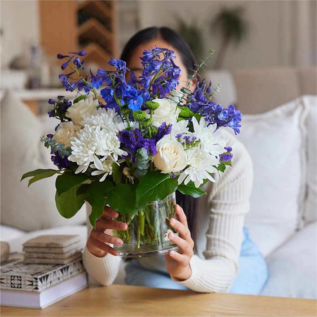 Cerulean Waves Bouquet – AMELIA'S FLOWERS, Naples FL