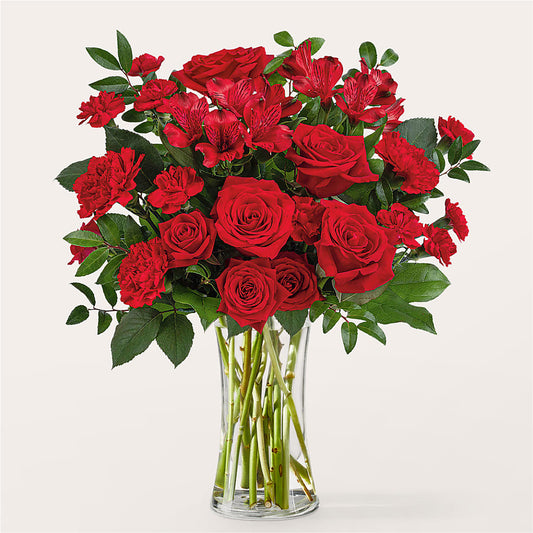 Brilliant Ruby Bouquet – AMELIA'S FLOWERS, Naples FL
