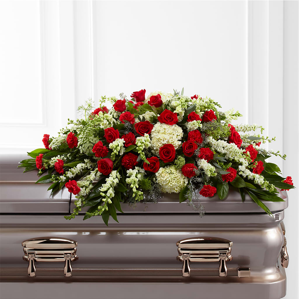 Sincerity Casket Spray – AMELIA'S FLOWERS, Naples FL