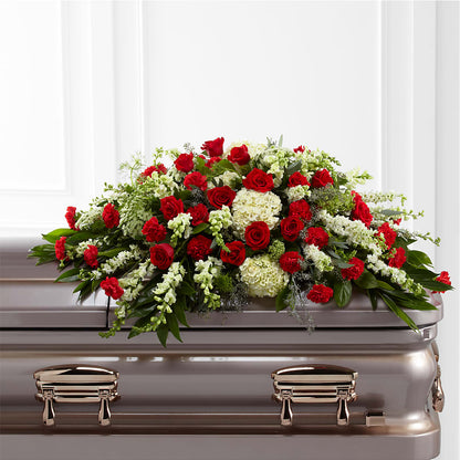 Sincerity Casket Spray – AMELIA'S FLOWERS, Naples FL