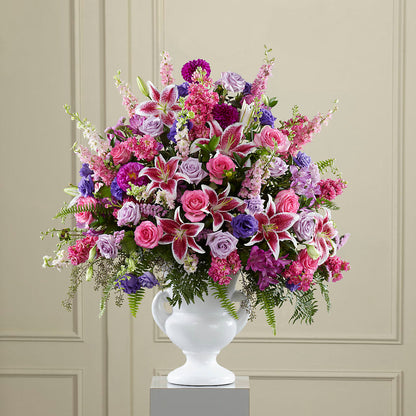 Peaceful Tribute Arrangement – AMELIA'S FLOWERS, Naples FL
