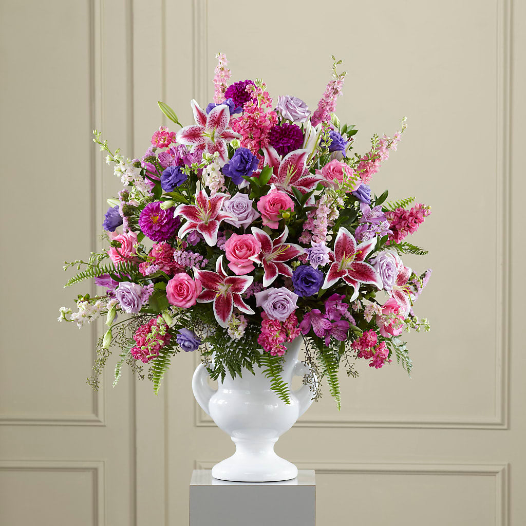 Peaceful Tribute Arrangement – AMELIA'S FLOWERS, Naples FL