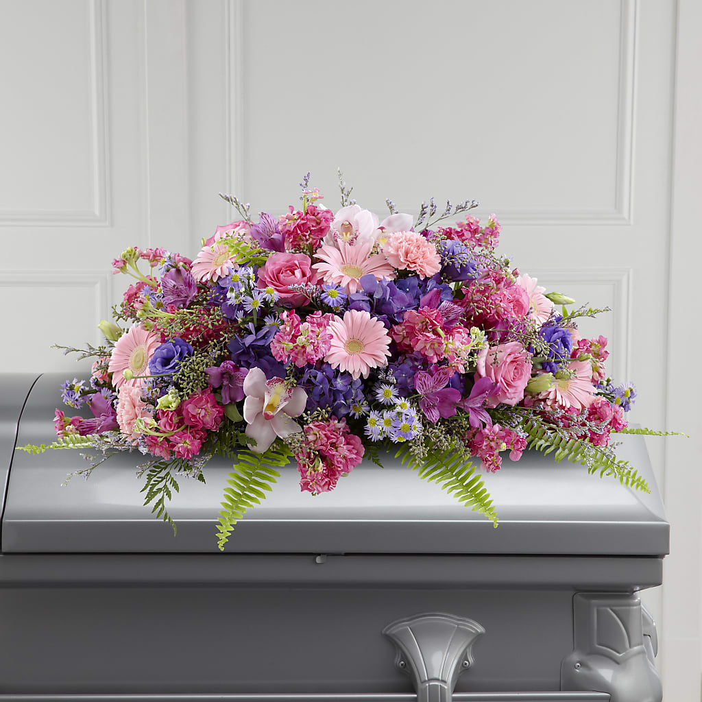 Glorious Garden Casket Spray – AMELIA'S FLOWERS, Naples FL