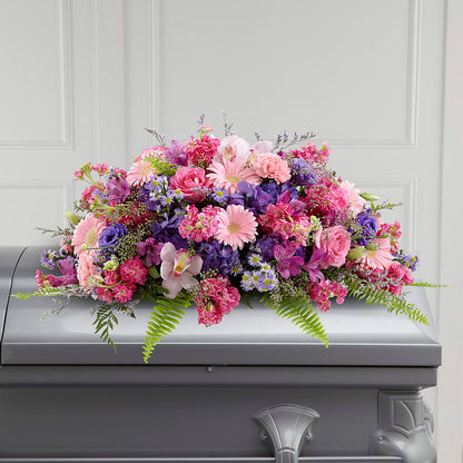 Glorious Garden Casket Spray – AMELIA'S FLOWERS, Naples FL