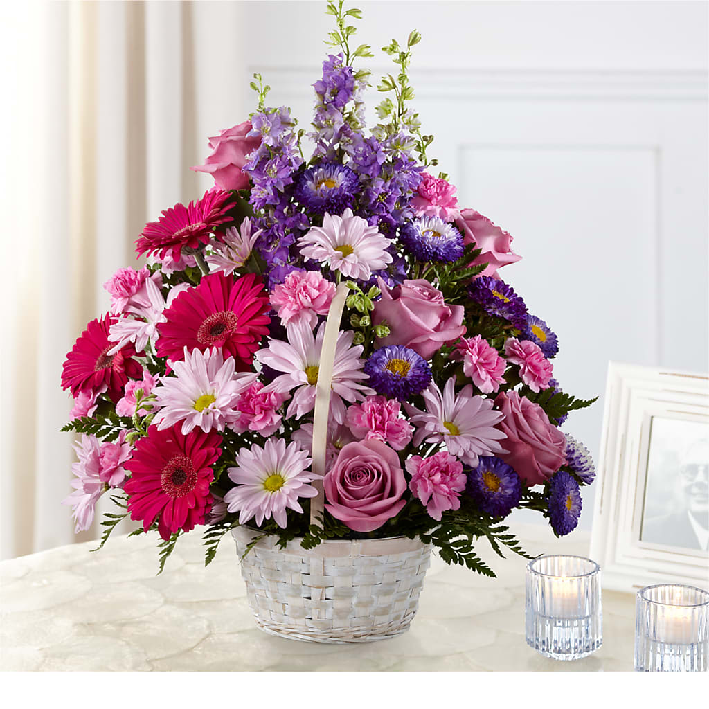 Pastel Peace Basket – AMELIA'S FLOWERS, Naples FL