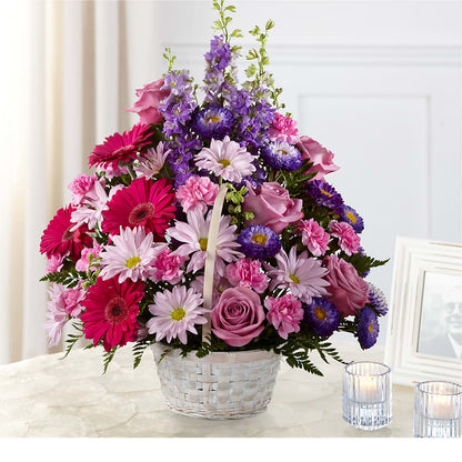 Pastel Peace Basket – AMELIA'S FLOWERS, Naples FL