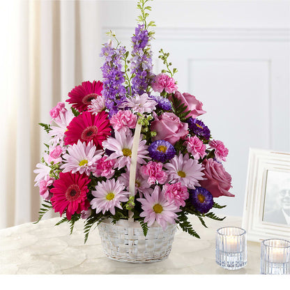 Pastel Peace Basket – AMELIA'S FLOWERS, Naples FL