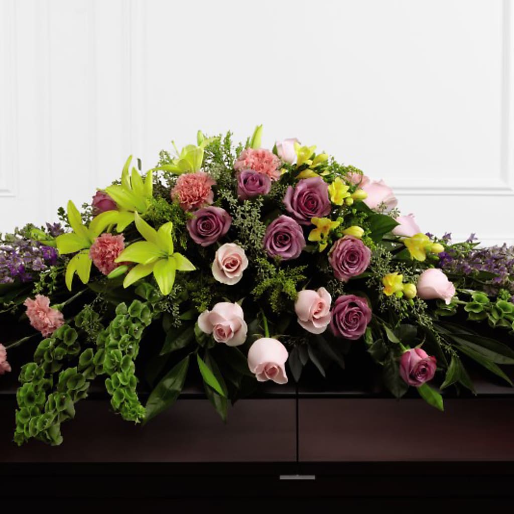 Forever Beloved Casket Spray – AMELIA'S FLOWERS, Naples FL