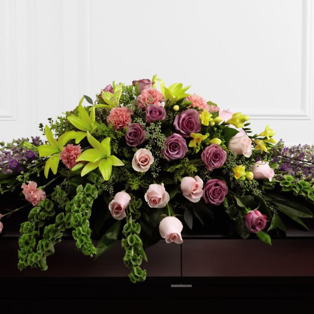 Forever Beloved Casket Spray – AMELIA'S FLOWERS, Naples FL