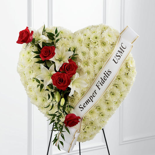 Heartfelt Hero Standing Heart – AMELIA'S FLOWERS, Naples FL