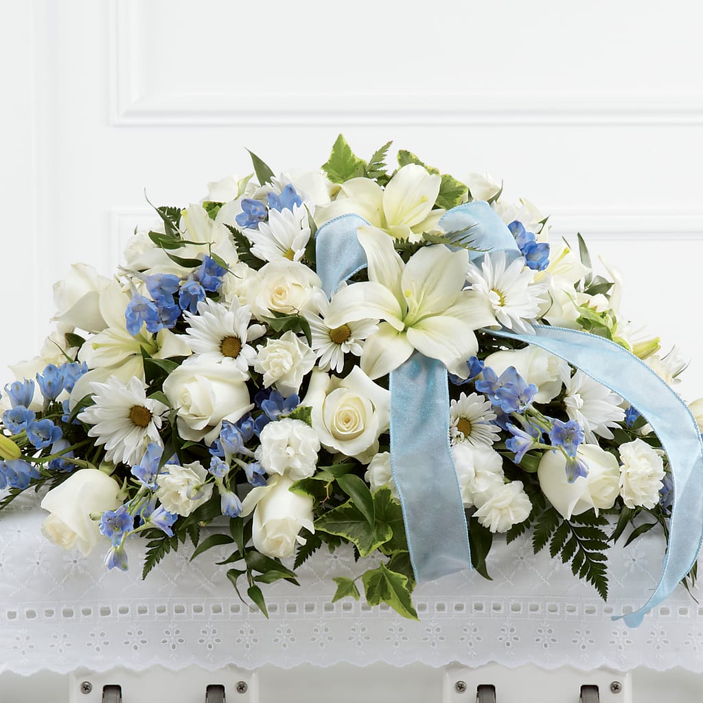 Tender Treasure Casket Spray – AMELIA'S FLOWERS, Naples FL