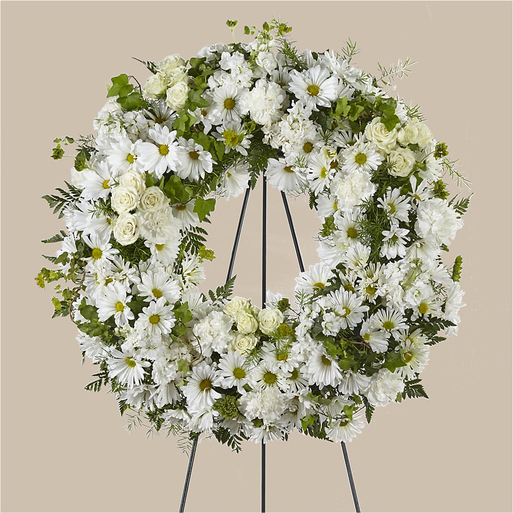 Faithful Wishes Wreath – AMELIA'S FLOWERS, Naples FL
