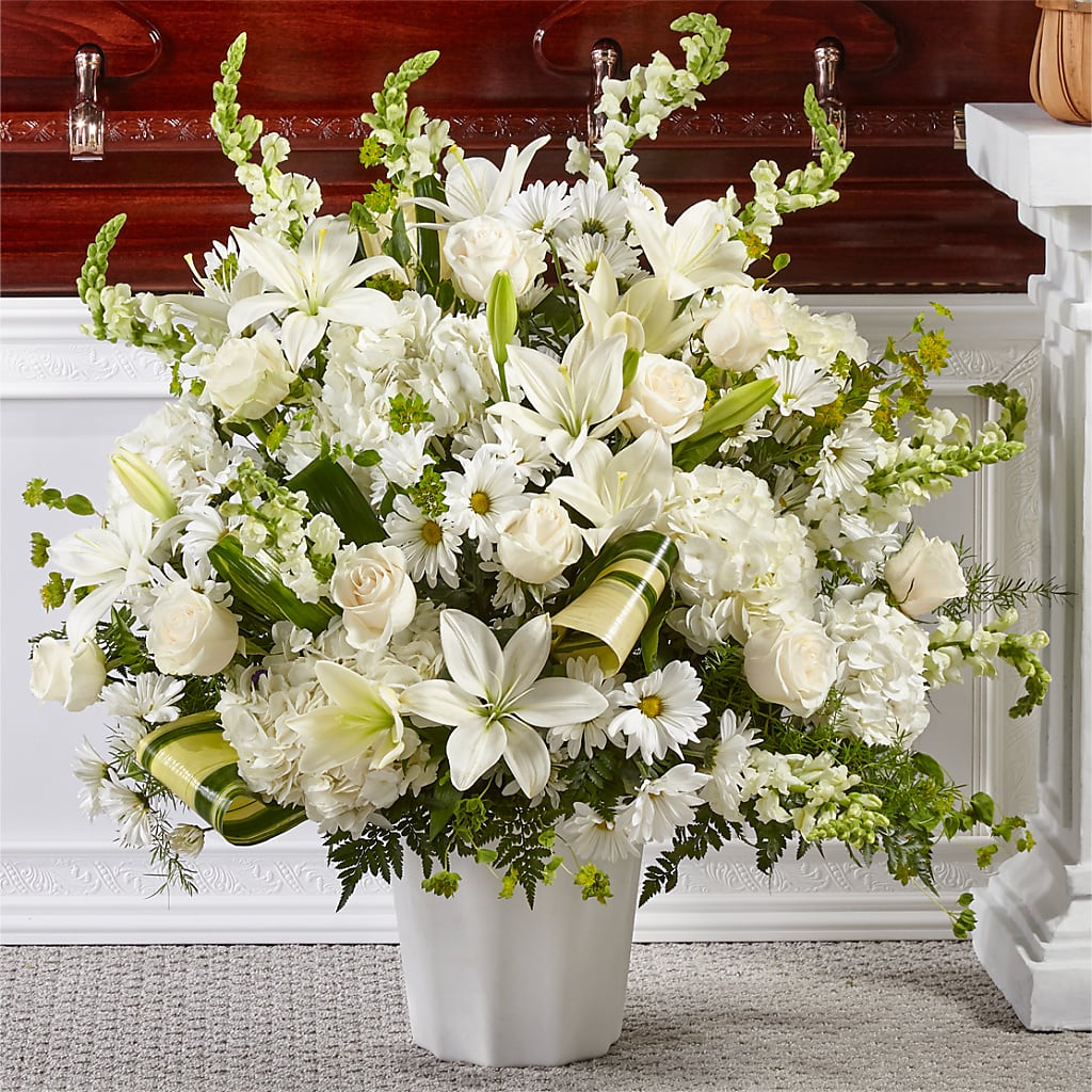 Thoughts of Tranquility Floor Basket – AMELIA'S FLOWERS, Naples FL