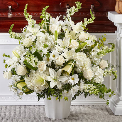 Thoughts of Tranquility Floor Basket – AMELIA'S FLOWERS, Naples FL