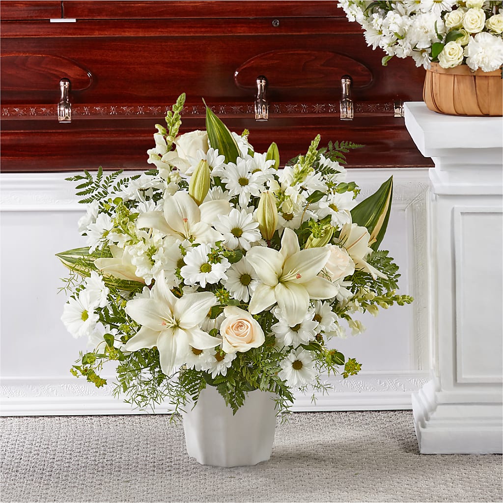 Thoughts of Tranquility Floor Basket – AMELIA'S FLOWERS, Naples FL