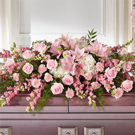 Life & Remembrance Casket Spray – AMELIA'S FLOWERS, Naples FL