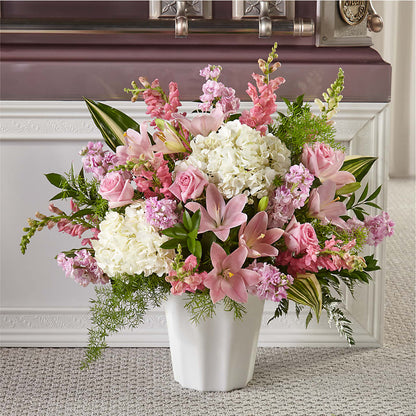 Simply Serene Floor Basket – AMELIA'S FLOWERS, Naples FL
