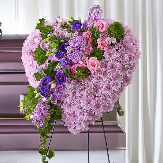 Treasured Love Standing Heart – AMELIA'S FLOWERS, Naples FL