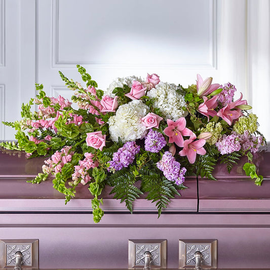 Life's Gratitude Casket Spray – AMELIA'S FLOWERS, Naples FL