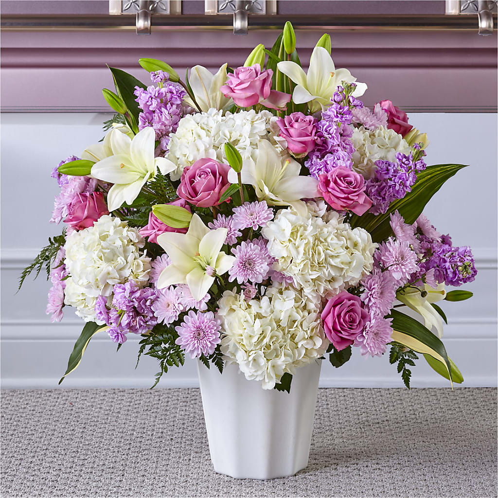 Heaven Sent Floor Basket – AMELIA'S FLOWERS, Naples FL