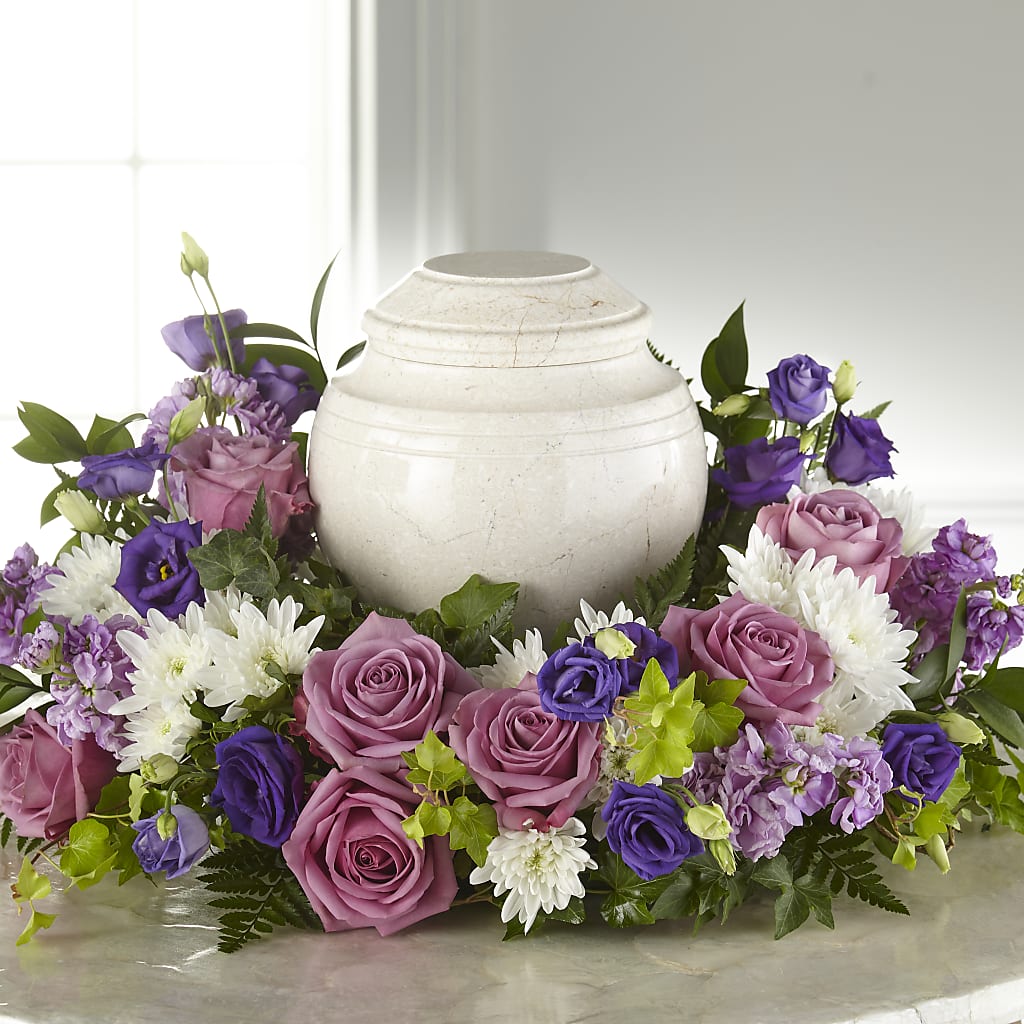 Blooming Sympathy Cremation Adornment – AMELIA'S FLOWERS, Naples FL