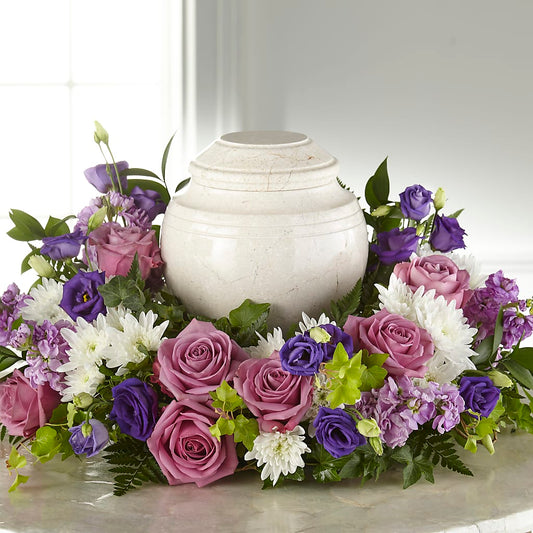 Blooming Sympathy Cremation Adornment – AMELIA'S FLOWERS, Naples FL