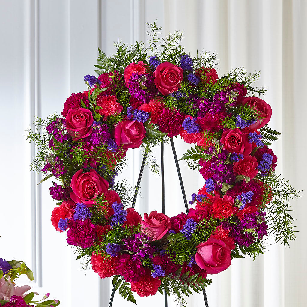 Calming Colors Wreath – AMELIA'S FLOWERS, Naples FL