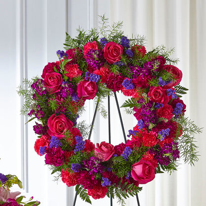 Calming Colors Wreath – AMELIA'S FLOWERS, Naples FL