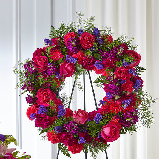 Calming Colors Wreath – AMELIA'S FLOWERS, Naples FL
