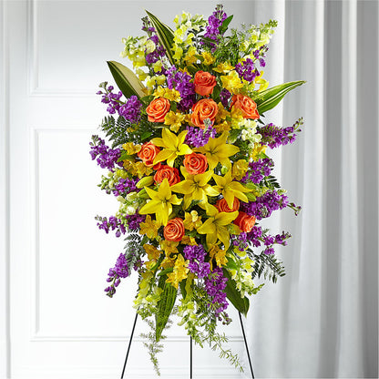 Thoughtful Prayers Standing Spray – AMELIA'S FLOWERS, Naples FL