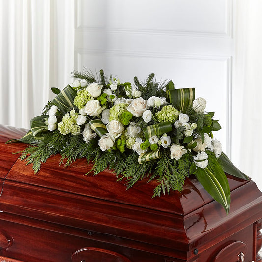 Hopeful Gesture Casket Spray – AMELIA'S FLOWERS, Naples FL