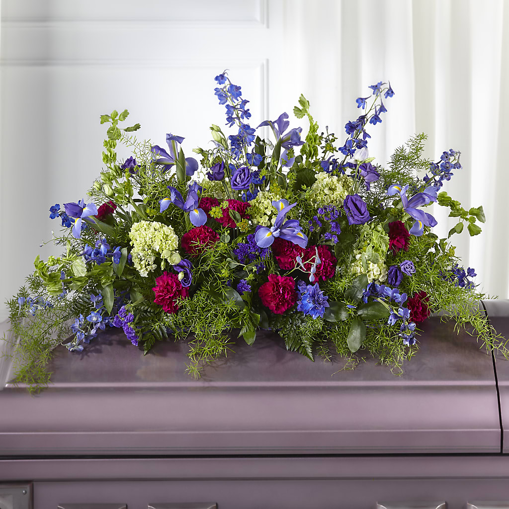 Always Treasured Casket Spray – AMELIA'S FLOWERS, Naples FL