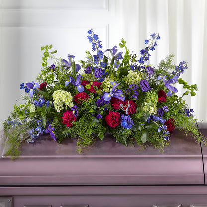 Always Treasured Casket Spray – AMELIA'S FLOWERS, Naples FL