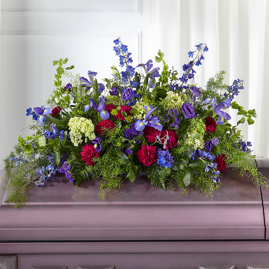 Always Treasured Casket Spray – AMELIA'S FLOWERS, Naples FL