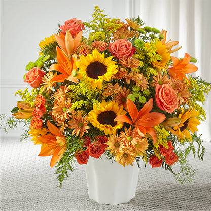 Harvest Thoughts Floor Basket – AMELIA'S FLOWERS, Naples FL